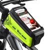 WEST BIKING 2.5L Bicycle Front Beam Mobile Phone Touch Screen Hard Shell Bag(Fluorescent Yellow)