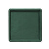 25x25x1.8cm Jewelry Tray Ring Square Empty Plate Earrings Necklace Jewelry Display Tray(Green)