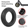 For Ninebot MAX G30 Electric Scooter 10x2.5 Inflatable Honeycomb Solid Run-flat Tire(44mm Slot Red)