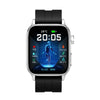 GT22 1.85 inch TFT Screen Silicone Band Health Smart Watch, Support Bluetooth Call / Plateau Blood Oxygen / Body Temperature / Arrhythmia / TI Heart Rate Monitoring(Black Silver)