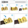 Men Casual Cow Leather Belt Waistband with Buckle Head, Length: 130cm(Black)