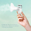 Rechargeable Eye Sprayer Mini Face Steamer Humidifier with Fine Mist(White)