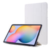 For Samsung Galaxy Tab S8 / Tab S7 Silk Texture Flip Leather Tablet Case(White)