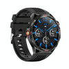 HT28 1.85 inch Silicone Strap IP68 Waterproof Smart Watch, Support Sleep Monitoring(Black)