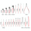 Stainless Steel Nail Clipper Set Beauty Eyebrow Trimmer, Color: 26 PCS/Set Silver