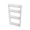 4 Layers Bathroom Door Narrow Shelf Toilet Crack Floor Trolley Organiser