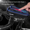 WILD MAN MS33 0.6L Mountain Bike Hard Shell Phone Touch Screen Handlebar Bag(Black)