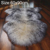 Wool Sofa Cushion Fur Full Sheepskin Carpet Window Decoration Mat, Size: 60x90cm(White Dust)