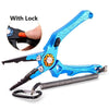 Multifunctional Open-Loop Lead-Pressing Fishing Pliers With Lock(Blue)