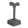 5x5x12.5cm Y-shaped Stud Holder Gray Jewelry Display Microfiber Jewelry Props Display Rack