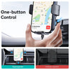 USAMS CD229 15W Accurate Aligment Wireless Charging Car Phone Holder with Suction Cup(Black)