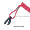 2 PCS Universal Ship Out-Of-Fire Switch Safety Rope Boot Machine Motorboat Emergency Exterior Switch Rope(Red)