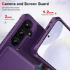 For Samsung Galaxy S24 FE 5G Vertical Flip Card Bag Holder Leather Phone Case(Purple)