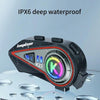 KUQIBAO Motorcycle Helmet Long-Lasting Bluetooth Headset With Light(Soft Microphone)