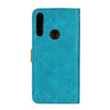 For Alcatel 1SE (2020) European Floral Embossed Copper Buckle Horizontal Flip PU Leather Case with Holder & Card Slots & Wallet & Photo Frame(Blue)