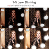 10 PCS 10W Multi-Level Adjust Brightness White Light Makeup Mirror Vanity LED Light Bulb, 120LM 7000K USB Charging Hollywood Style Cosmetic Lighted Bulb Dresser Lamp, Cable Length: 4.6m, DC 5V
