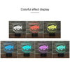 Fishing Black Base Creative 3D LED Decorative Night Light, USB with Touch Button Version