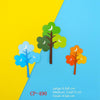 30 Bags Forest Tree Cake Insert Card Flag Insert Baking Decoration Birthday Cake Card Insert Cake Decoration(CP-490)