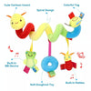 H033B Baby Caterpillar Cot Spiral Toy Cartoon Animal Baby With Rattle Bee Pram Hanging Soothing Toy