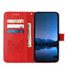 For Xiaomi Redmi K70 / K70 Pro Embossed Butterfly Leather Phone Case(Red)