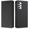 For Samsung Galaxy A73 5G RC01 Dual-Folded Magnetic Suction RFID Leather Phone Case(Black)