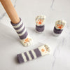 1 Set Double Knit Wear-Resisting Table Stool Leg Mute Protective Cover(Deep Gray)