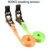 Motorcycle Ratchet Tensioner Cargo Bundling And Luggage Fixing Straps, Specification: Black 3m