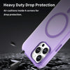 For iPhone 13 Pro Max MagSafe Frosted Translucent TPU + PC Full Coverage Phone Case(Dark Purple)