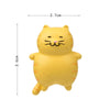 Fat Cat 3D Refrigerator Magnet Magnetic Sticker Phone Case DIY Accessories(Yellow)