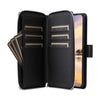 For Samsung Galaxy A55 Nine-card Slots Zipper Wallet Bag Leather Phone Case(Black)