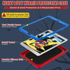 For iPad 10.2 2021 / 2020 / 2019 Silicone + PC Shockproof Protective Tablet Case(Red+Blue)