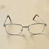 Full Metal Frame Resin Lenses Presbyopic Glasses Reading Glasses +2.00D(Silver)