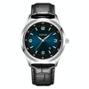 YAZOLE 552 Luminous Pointer Calendar Waterproof Quartz Watch(Number+Blue+Black)