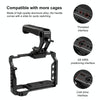 PULUZ Double-thread Metal Quick Release Top Handle with Cold Shoe for Camera Cage Stabilizer (Black)