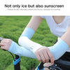 2 Pairs Long Ice Silk Sunscreen Sleeves Cycling Driving Outdoor UV Arm Oversleeve,  Length: 38cm(Black)