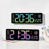 5526 LED Digital Display Electronic Wall Clock Multifunctional Countdown Alarm Clock(B Green)