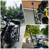 PULUZ Cycling Quick Release Bracket with 150cm Selfie Stick Set, Double Dual-heads Crabs Clamps Handlebar Fixed Mount (Black)