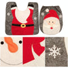 2 in 1 Santa Claus Christmas Decoration Toilet Set