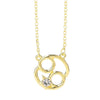 Zodiac Pattern Pendant Clavicle Chain Zodiac Diamond Necklace(N2204-4)