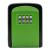Secure Wall Mounted Key Safe Box - 4 Digit Combination (Green)