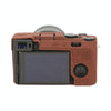 For Sony ILCE-7CM2 / A7C II / A7CR Litchi Texture Soft Silicone Protective Case(Coffee)