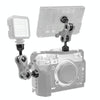 2.5cm Ball Head Clip for Action Camera Underwater Video Camera Light Diving Joint(Titanium)
