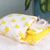 Washable Cat Dog Sleeping Bag, M, Yellow Crown