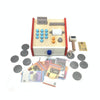 Children Wooden Simulation Cash Register Supermarket Credit Card Machine Pretend Play Toy(White)