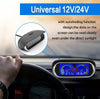 Agricultural Vehicle Car Modification Instrument, Style: Water Temperature (16mm) With Voltage