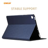 For Samsung Galaxy Tab S6 Lite P610 / P615 / Tab S6 Lite 2022 / P613 / P619 ENKAY Elastic Leather Tablet Case with Holder(Dark Blue)