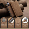 For Samsung Galaxy S25 5G CaseMe 013 Multifunctional Horizontal Flip Leather Phone Case(Brown)