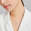 S925 Sterling Silver Blue Turtle Women Nacklace Jewelry