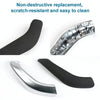 1 Pair Car Inside Doors Handle Pull Trim Cover 51417417513 for BMW X1 2016-, Left Driving (Carbon Fiber Black)