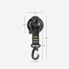 3 PCS Car Tent Suction Cup Home Users Outside Travel Portable Suction Cup Hook Round Carabiner(Red)